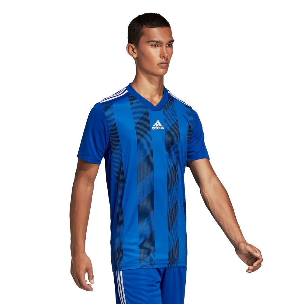 Adidas Adult Striped 19 Jersey (Blue/White)