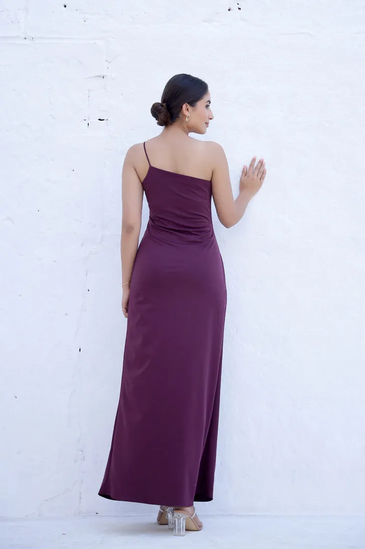 ALAYA - Wine Side Slit Maxi (Final Sale)