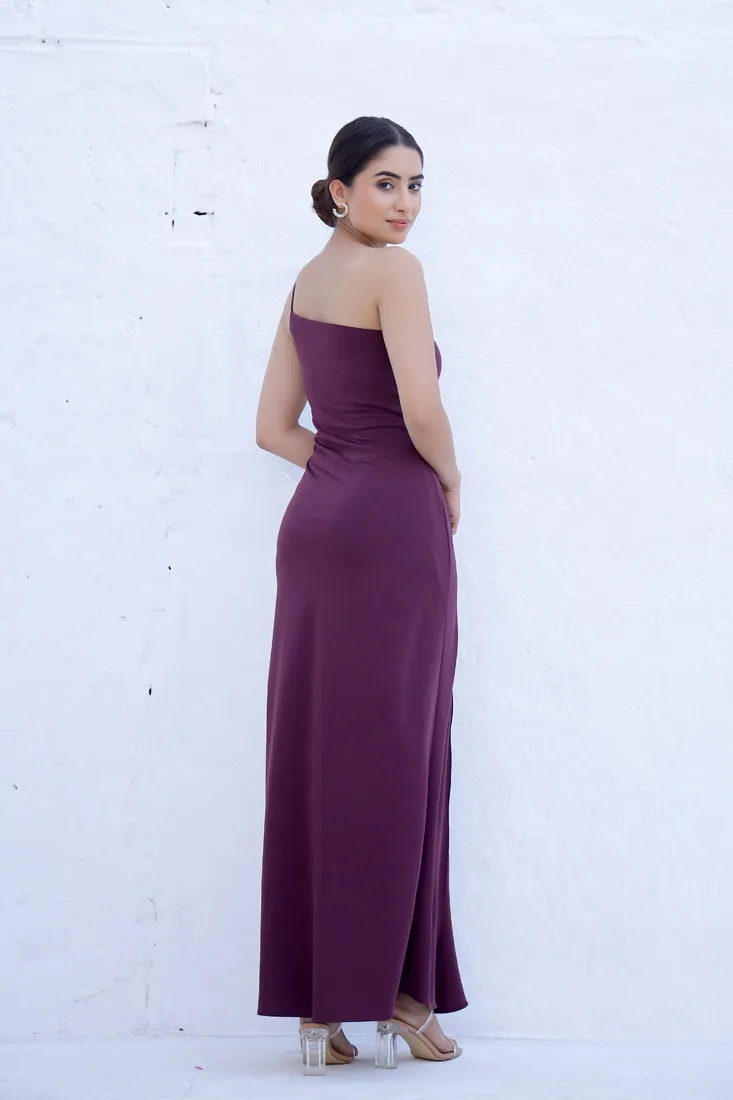 ALAYA - Wine Side Slit Maxi (Final Sale)