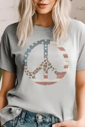 American Flag Peace Sign Unisex T-Shirt