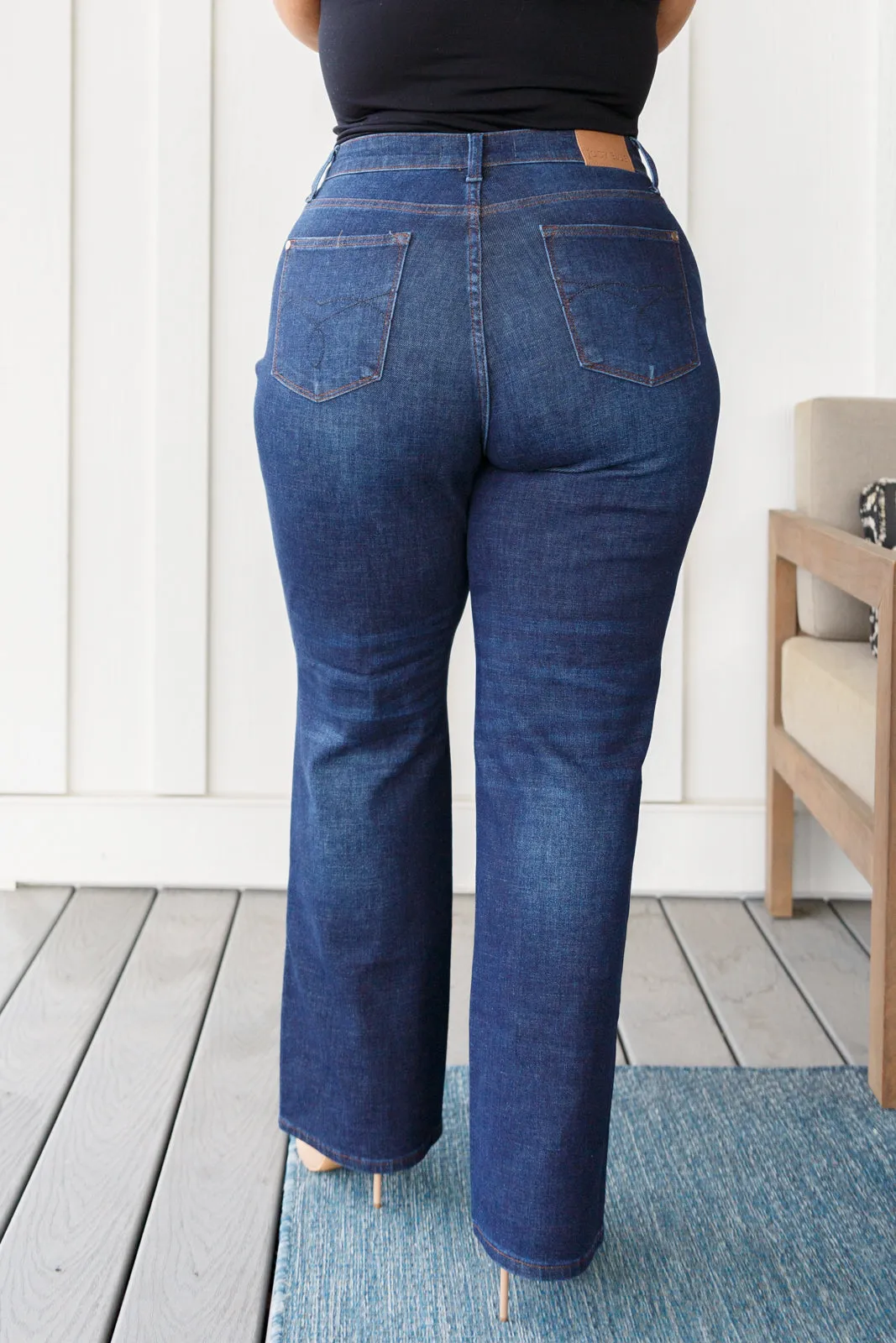 Arlo High Rise Button-Fly Straight Jeans-- Use the code SPRINGJB for 20% off!