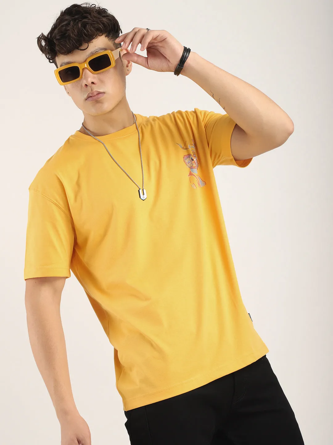 Aura Yellow Oversized T-Shirt