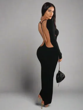 Backless Cocktail Evening Party Dress