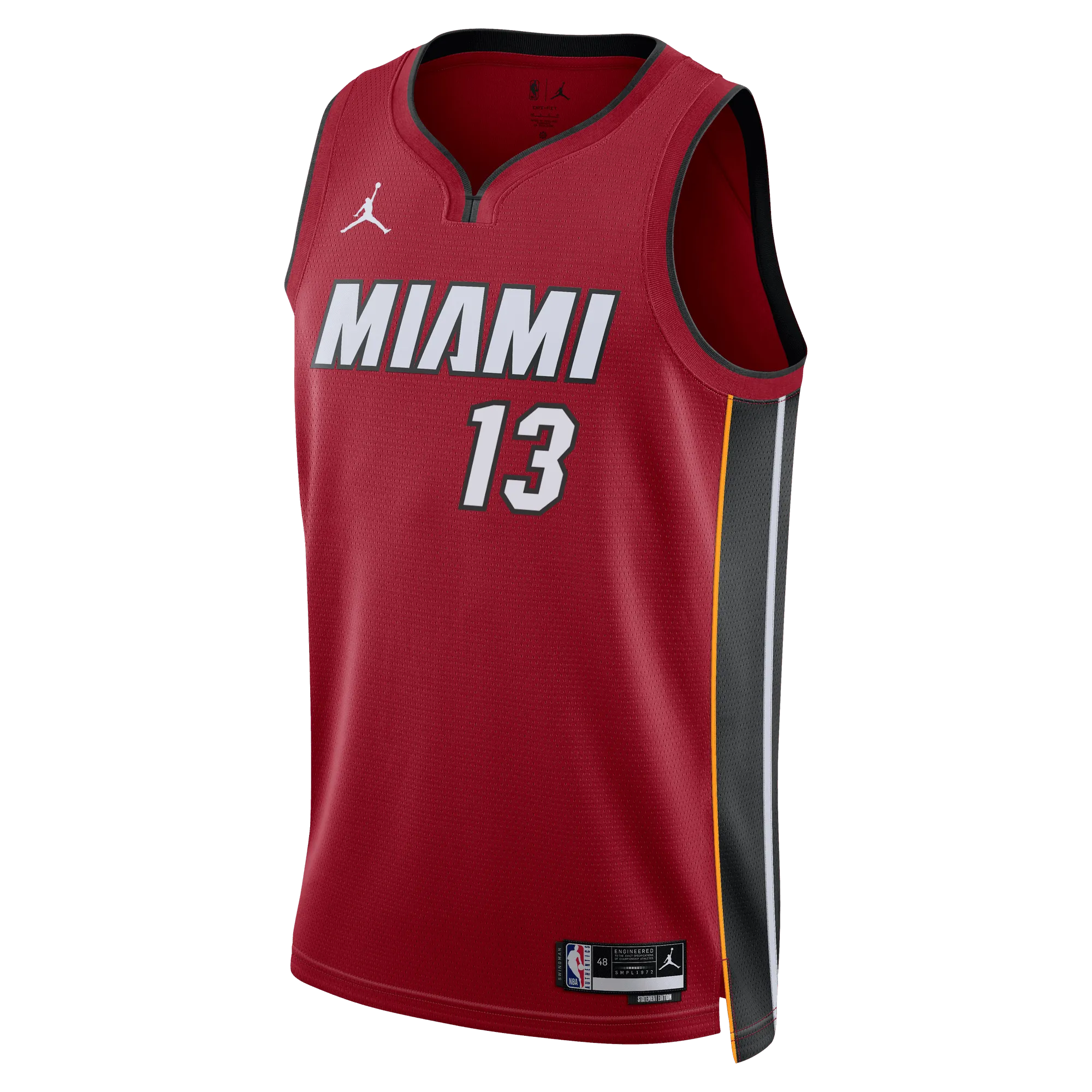 Bam Adebayo Nike Jordan Brand Miami HEAT Statement Red Swingman Jersey