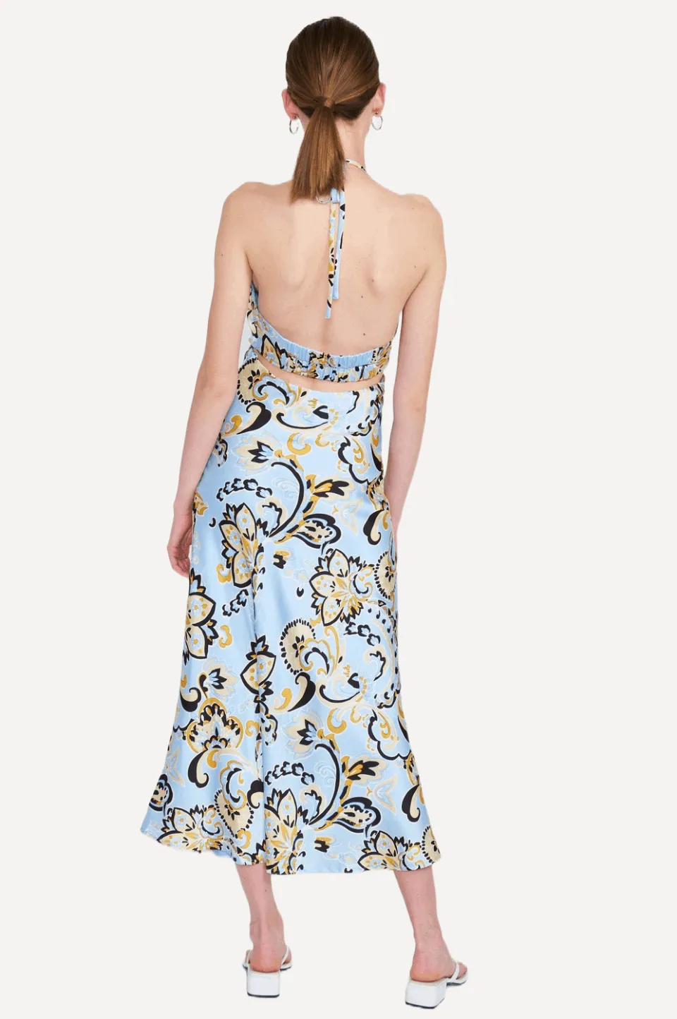 Blue Paisley Maxi Dress