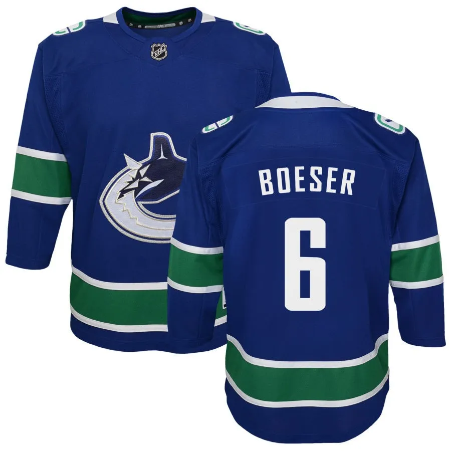 Brock Boeser Vancouver Canucks Youth Premier Jersey - Blue