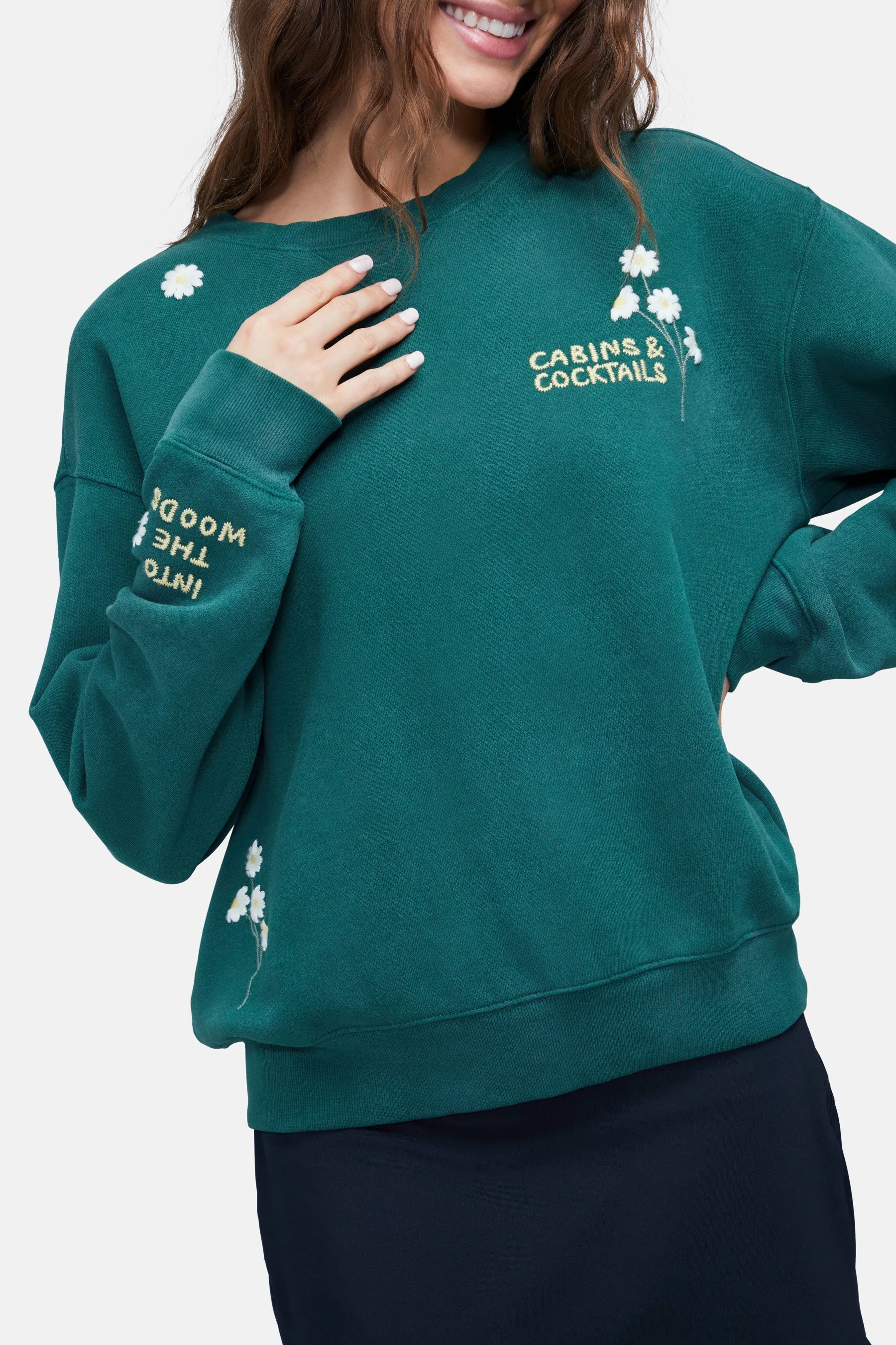 Cabins Cocktail Cody Sweatshirt | Hunter Green