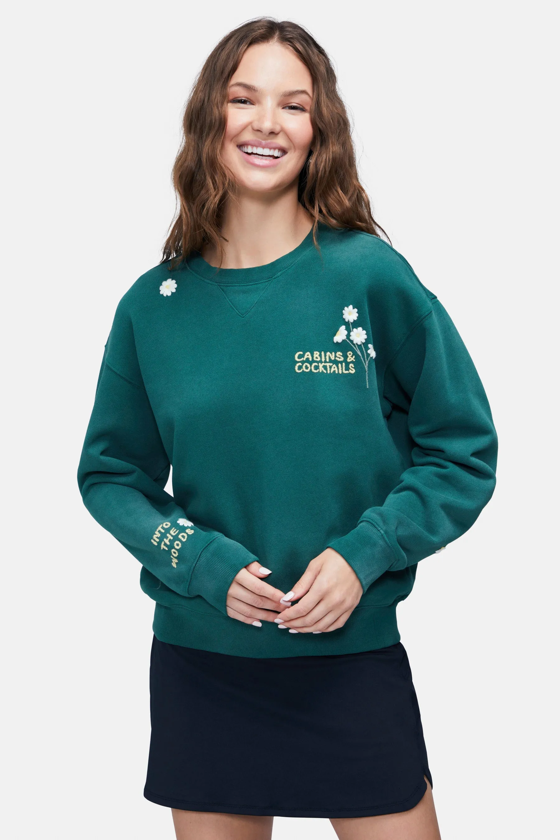 Cabins Cocktail Cody Sweatshirt | Hunter Green