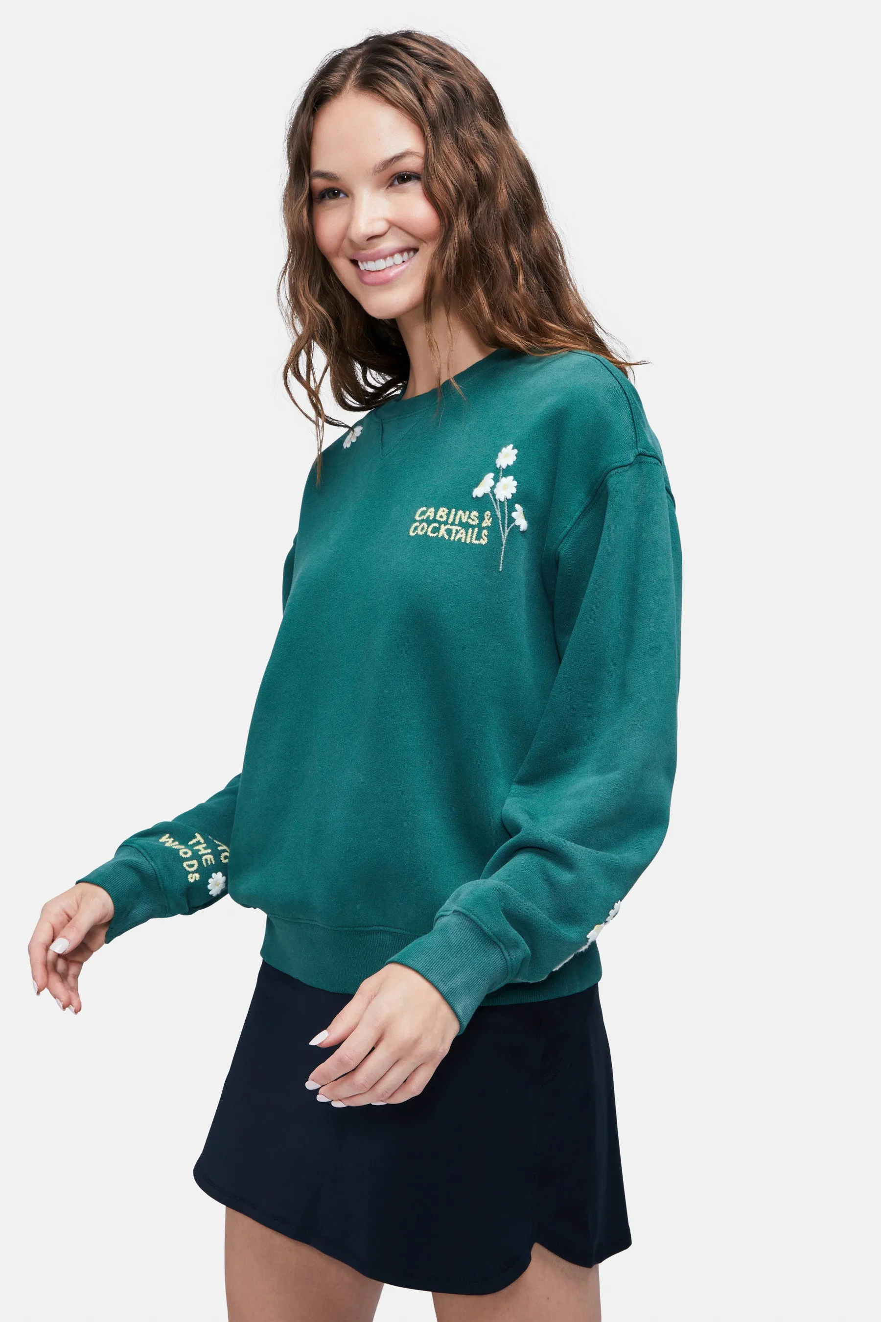 Cabins Cocktail Cody Sweatshirt | Hunter Green