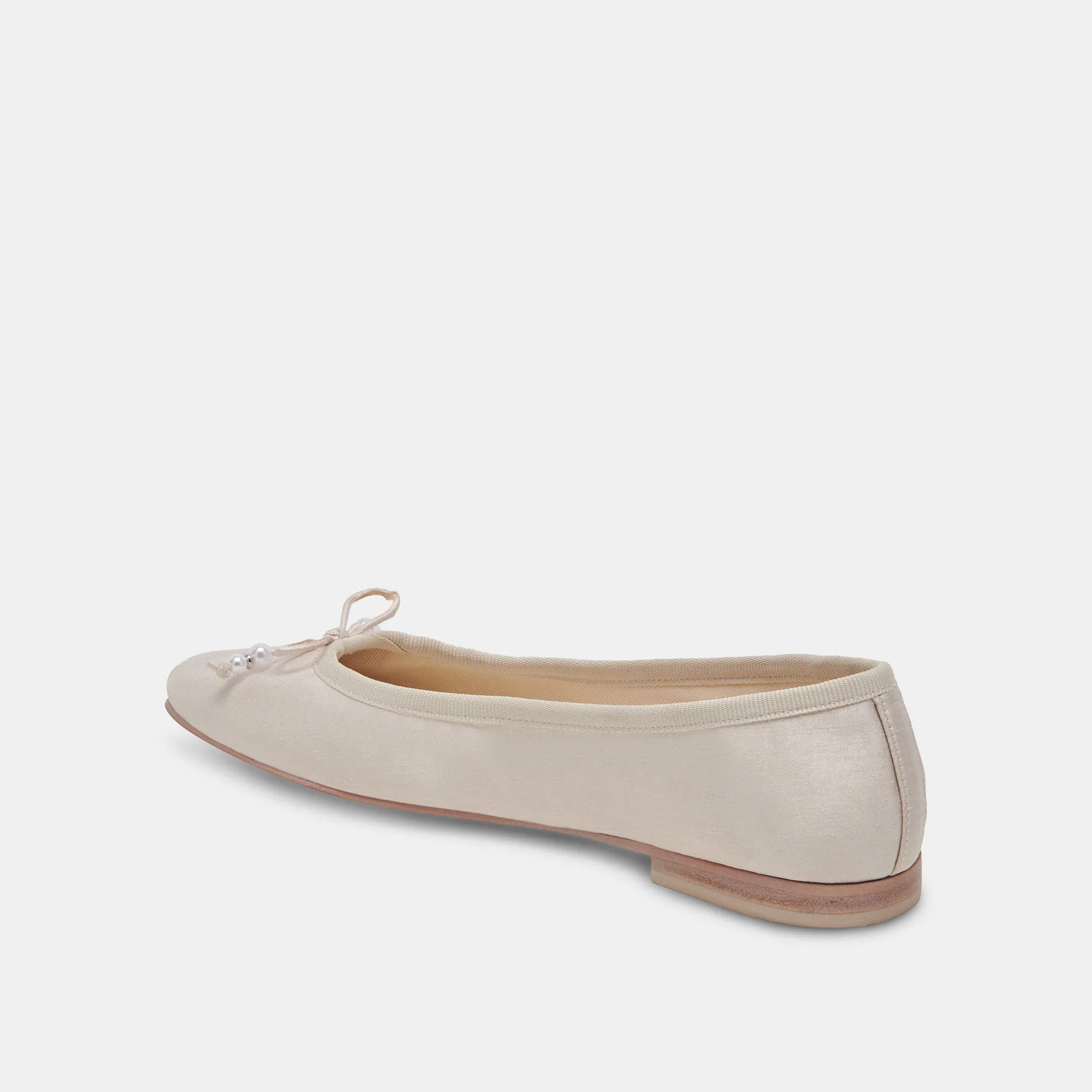 CACY PEARL BALLET FLATS VANILLA PEARLS