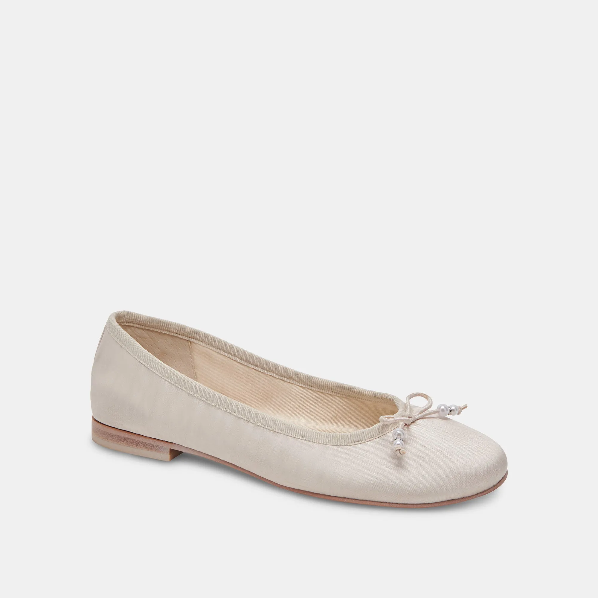 CACY PEARL BALLET FLATS VANILLA PEARLS