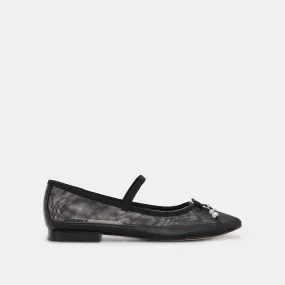 CADEL BALLET FLATS BLACK PEARLS