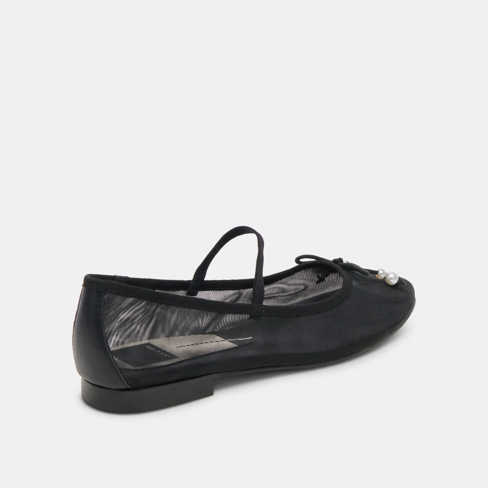 CADEL BALLET FLATS BLACK PEARLS