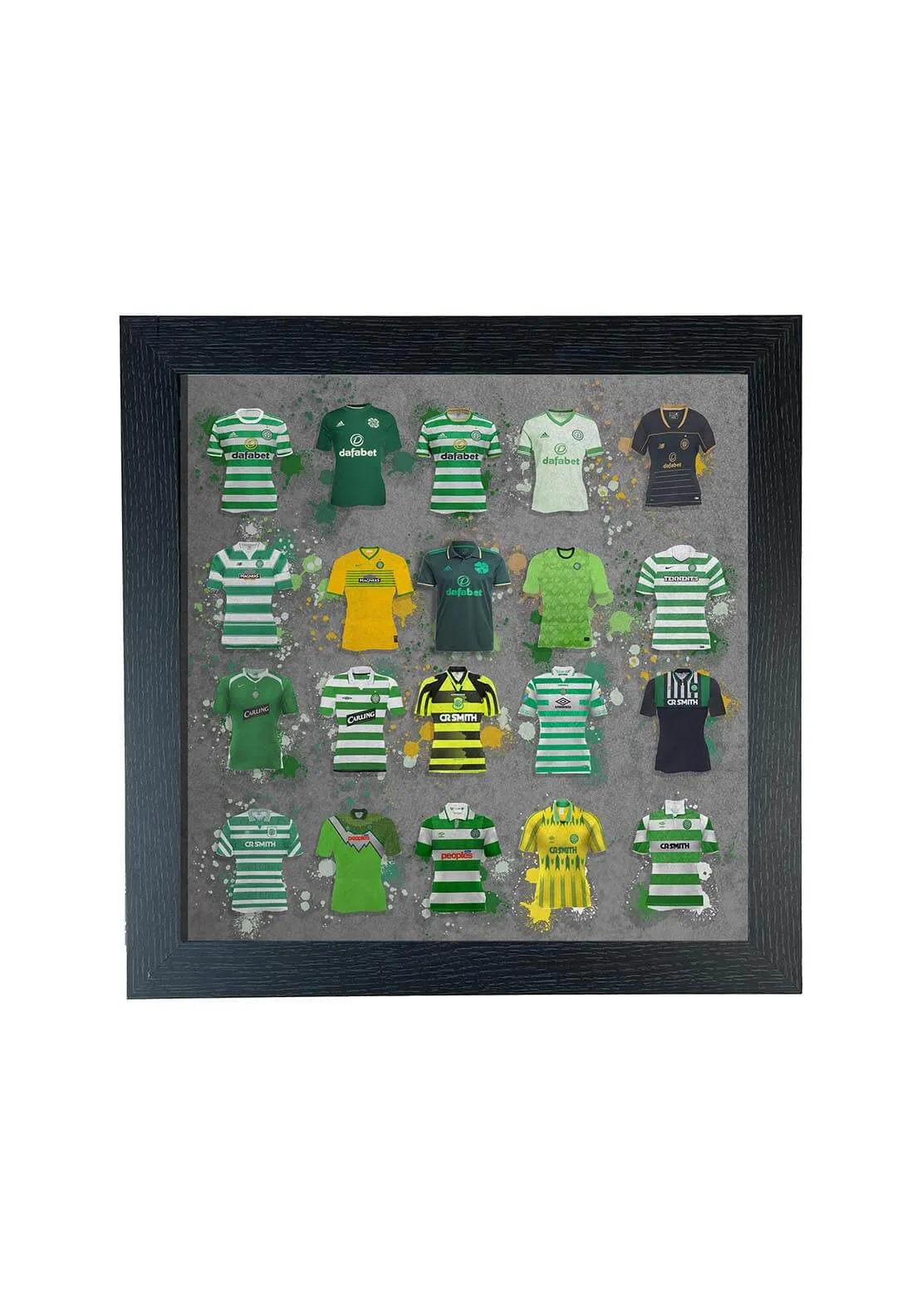 Celtic Football Frame 77cm x 77cm - Multi