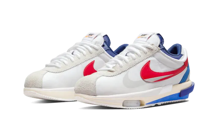 Cortez 4.0 Sacai White University Red Blue