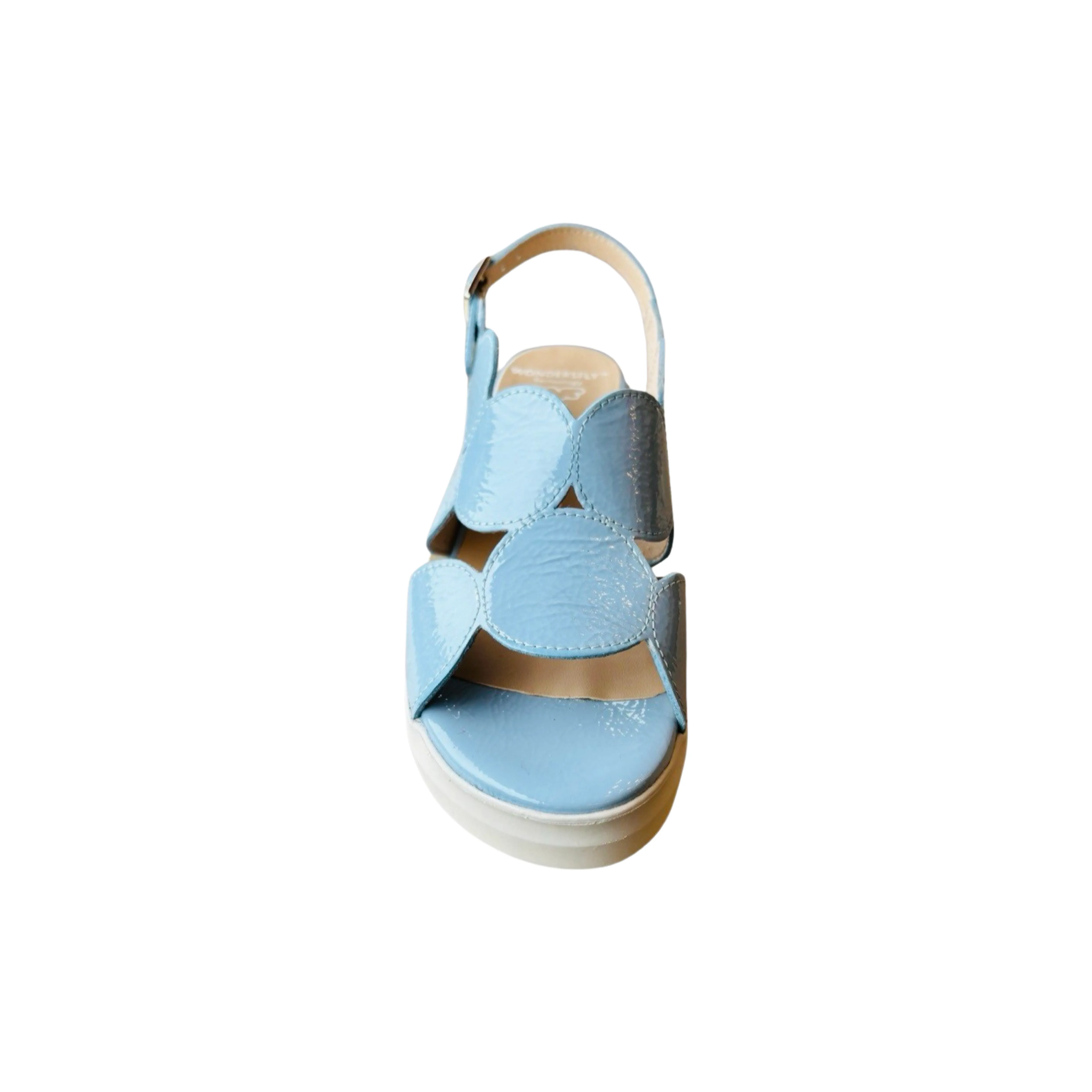 D8210 Blue Slingback Wedge