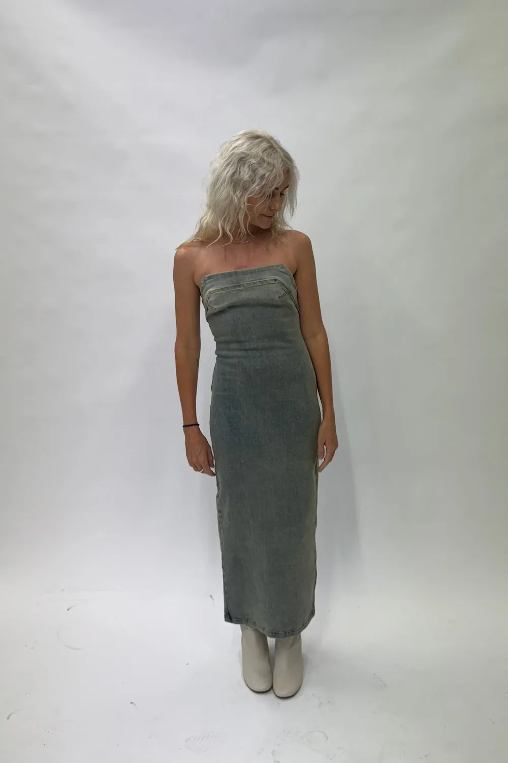 Denim Tube Dress | Surface Wave