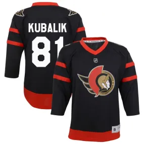 Dominik Kubalik Ottawa Senators Youth Home Replica Jersey - Black