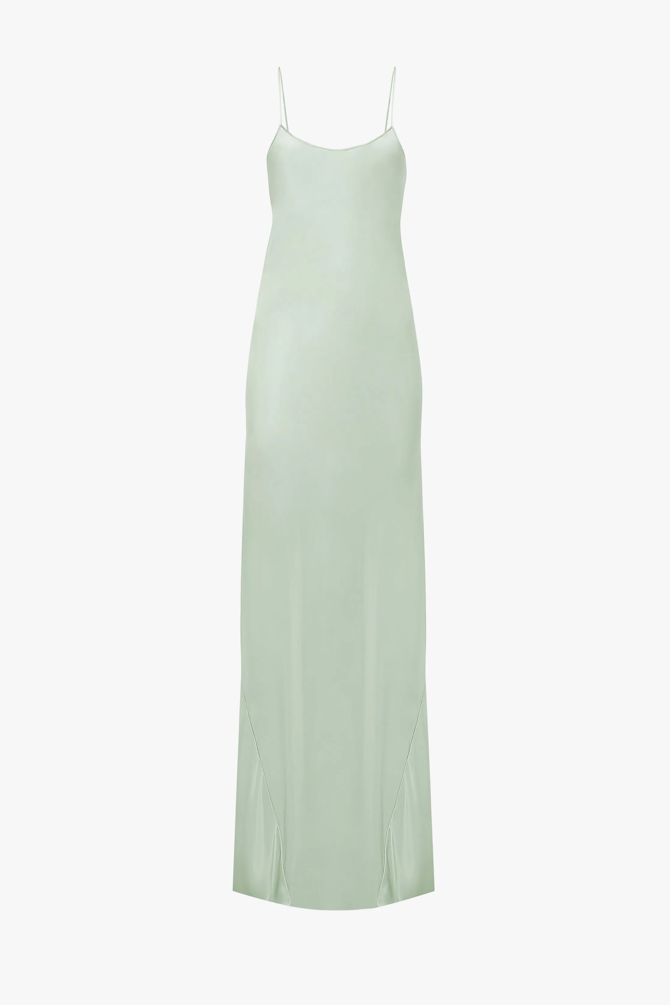 Exclusive Low Back Cami Floor-Length Dress In Jade