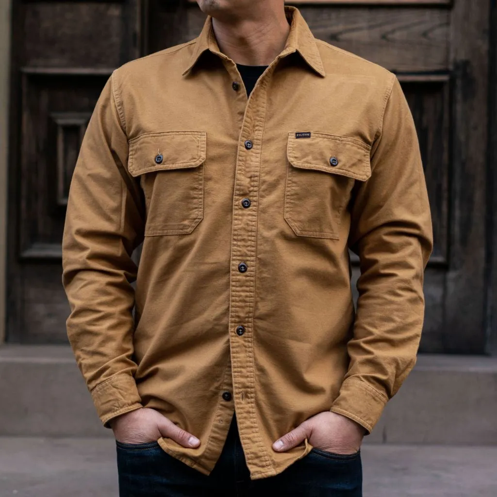 Filson Field Flannel Shirt | Tan Nubuck