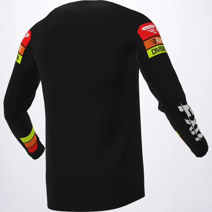 FXR Clutch MX Jersey Black/Orange/Hi-Vis