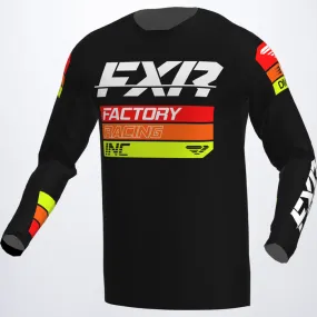 FXR Clutch MX Jersey Black/Orange/Hi-Vis