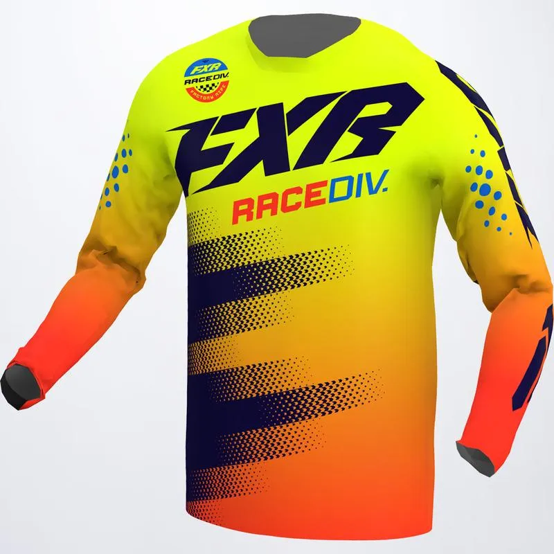 FXR Clutch MX Jersey Midnight/Hi-Vis/Nuke Red