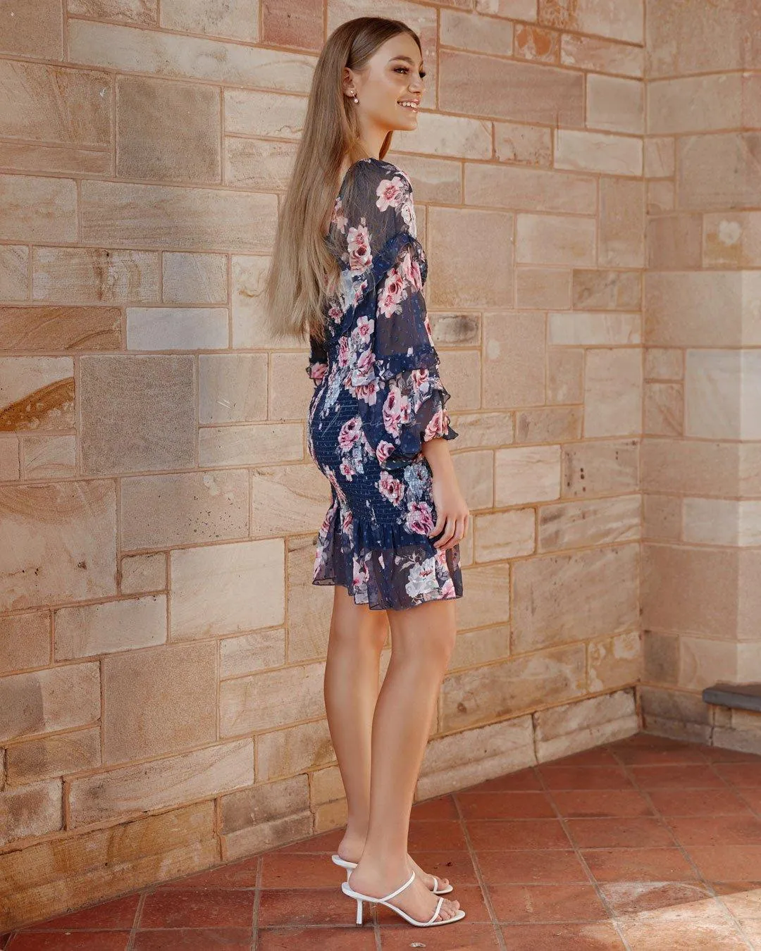 Gail Dress - Navy Floral (Final Sale)