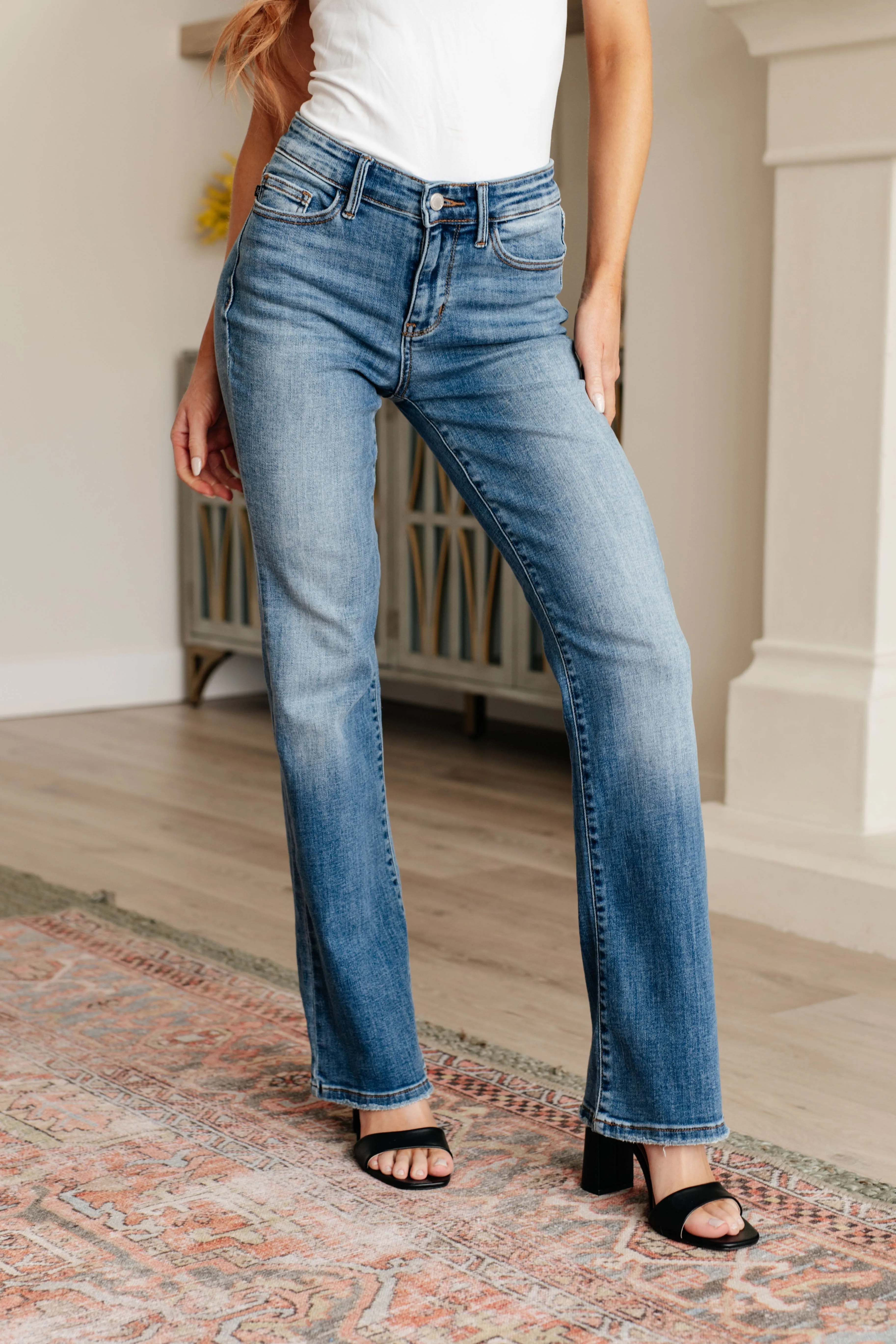 Genevieve Mid Rise Vintage Bootcut Jeans