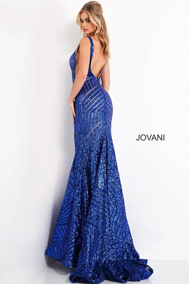 Gia | Open Back Embellished Evening Gown | Jovani 59762