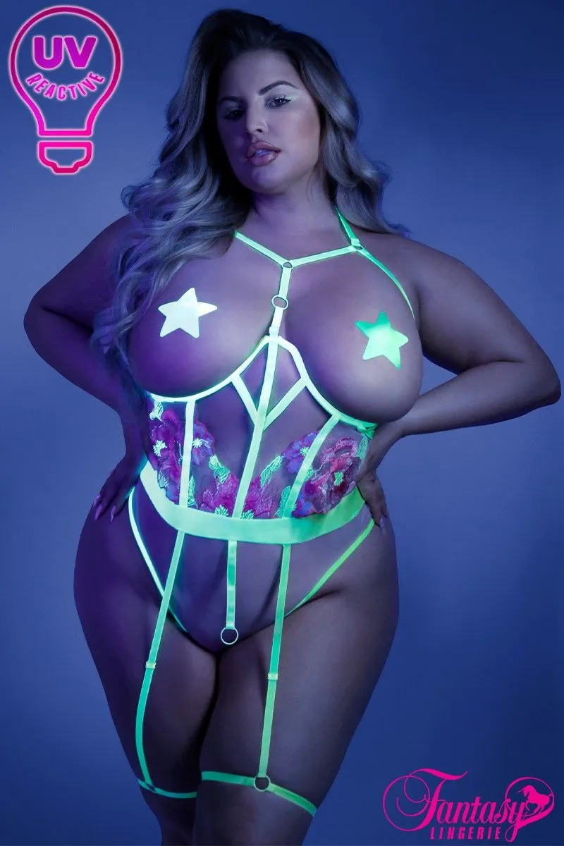 Glow Embroidered Harness Teddy