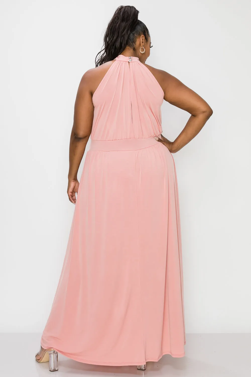 Halter Neck Maxi Dress