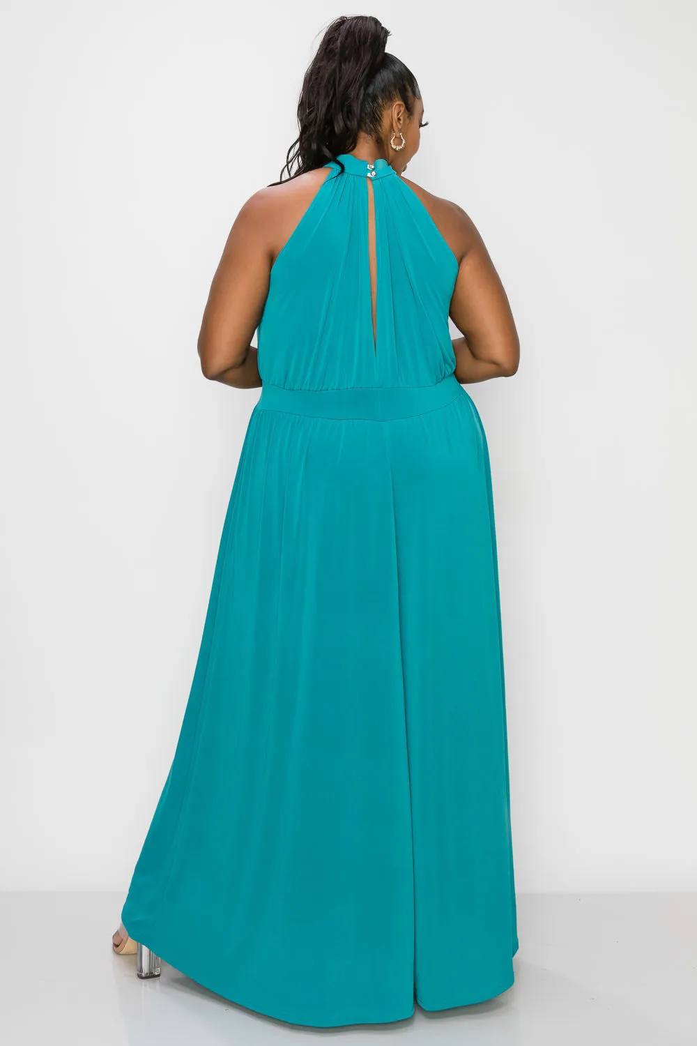 Halter Neck Maxi Dress