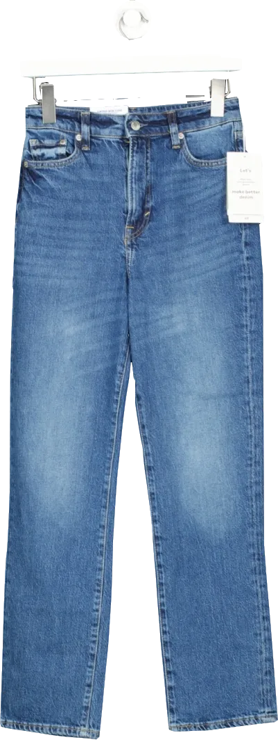 H&M Blue Vintage Mom Fit Ultra High Ankle Jeans BNWT UK 6