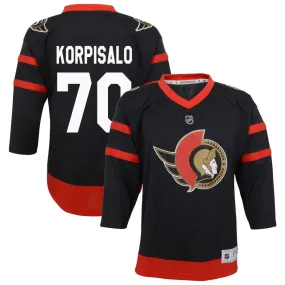 Joonas Korpisalo Ottawa Senators Youth Home Replica Jersey - Black