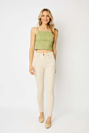 Judy Blue High Waist Jeans- Bone