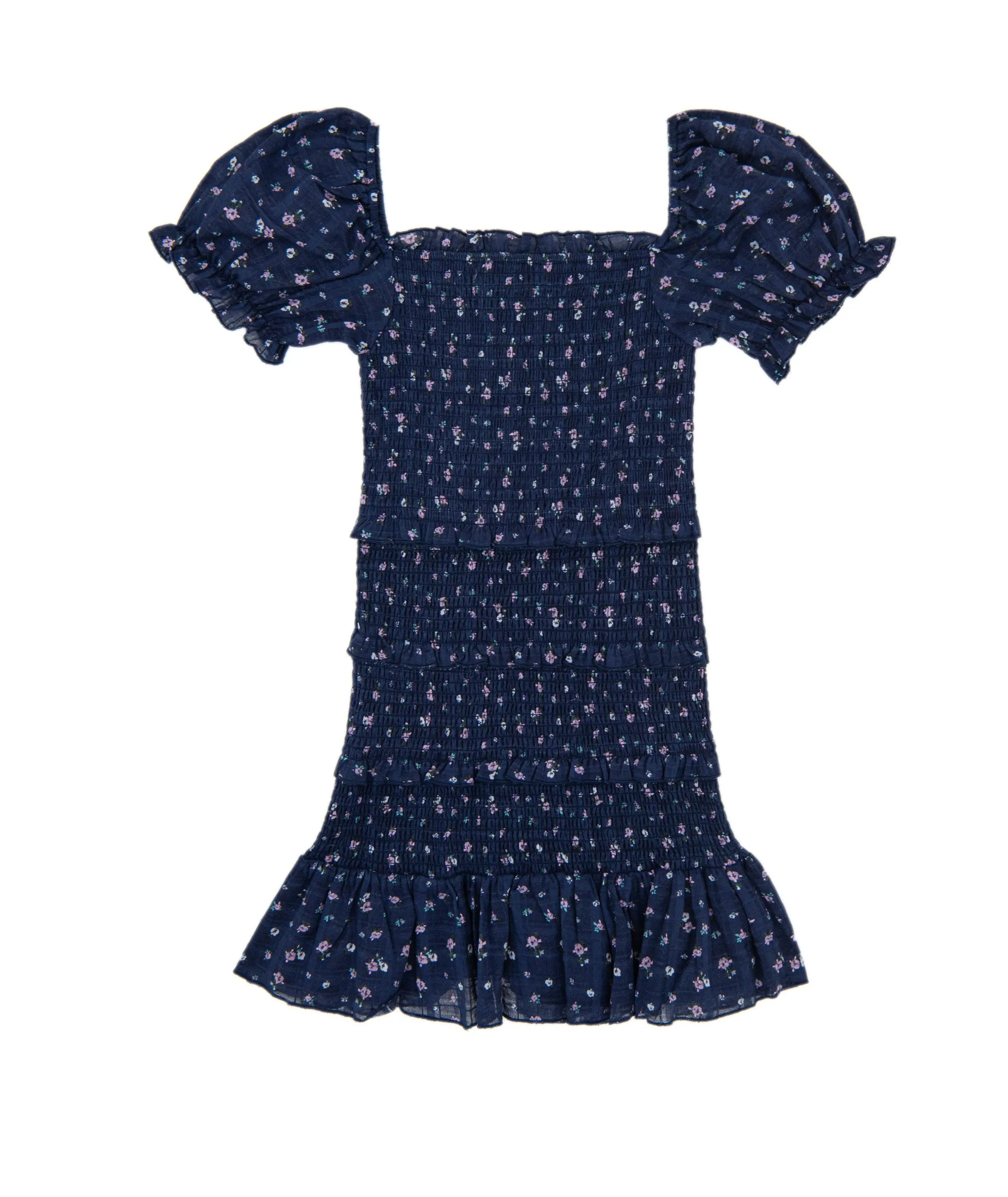 Katie J NYC Girls Evening Blue Floral Laila Dress