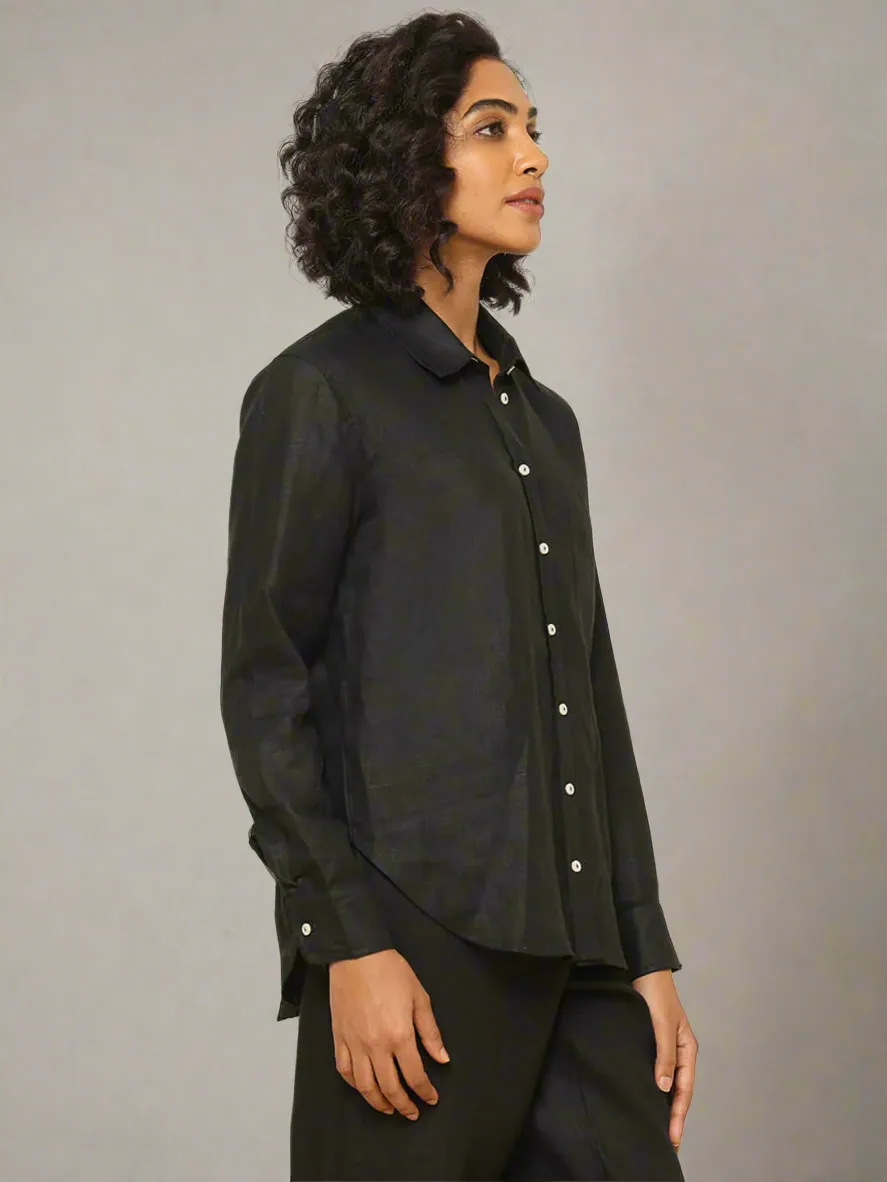 Linen Shirt Black