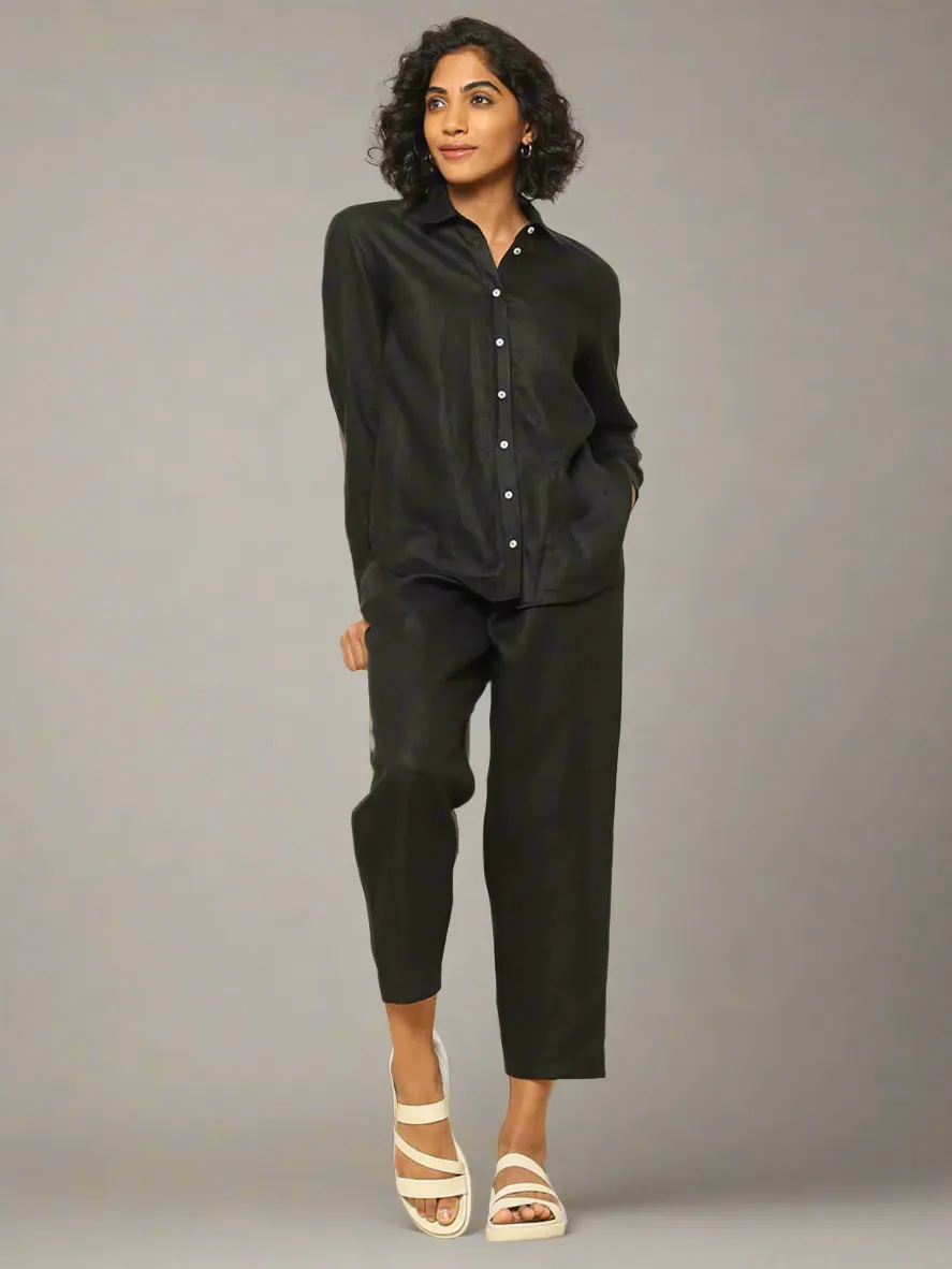 Linen Shirt Black