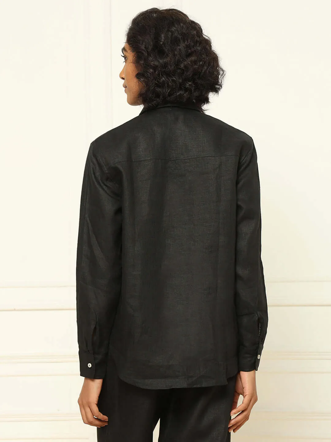 Linen Shirt Black