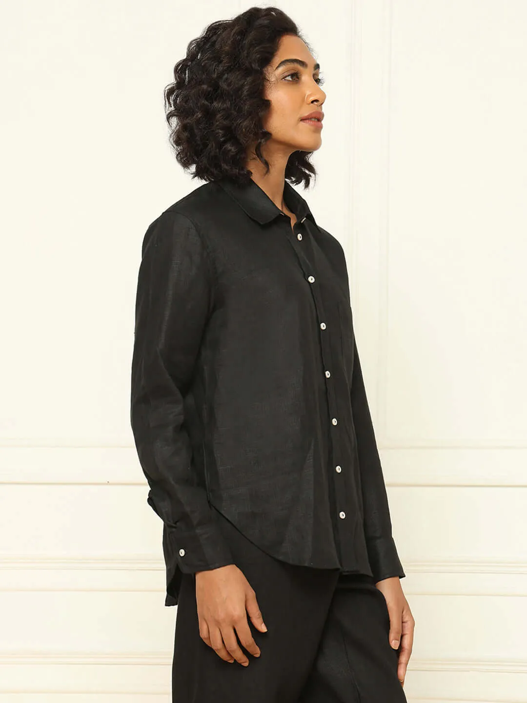 Linen Shirt Black