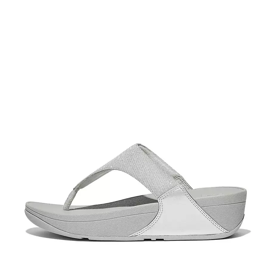 LULU Shimmer - Leather Toe-Post Sandal