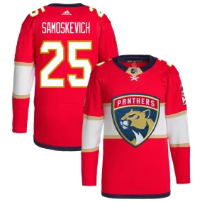 Mackie Samoskevich Florida Panthers adidas Home Primegreen Authentic Pro Jersey - Red