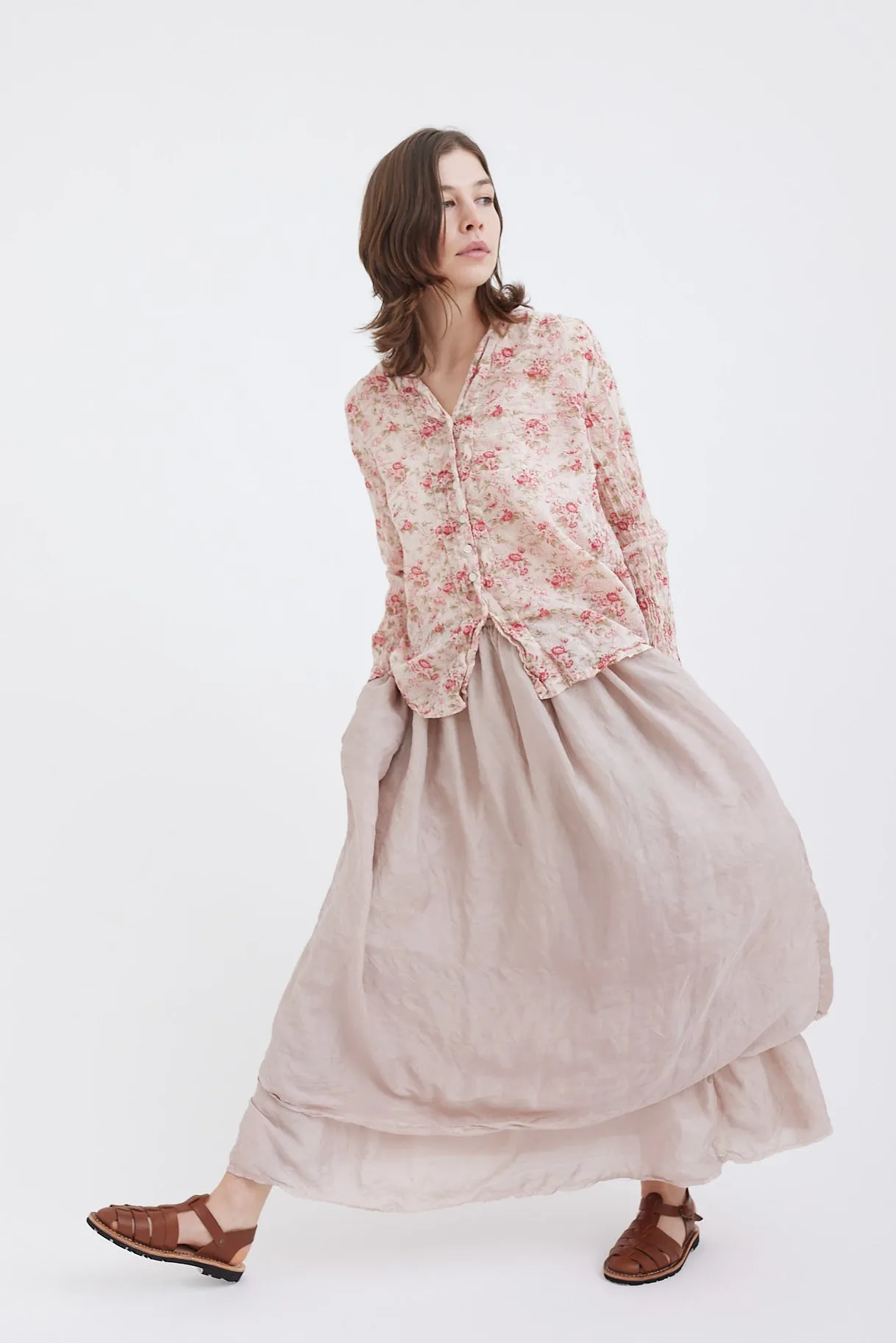 Metta - Pearl Blouse - Cotton Voile - La Petite Rose