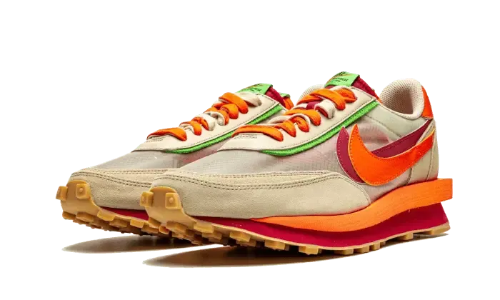 Nike LD Waffle Sacai Clot Net Orange Blaze