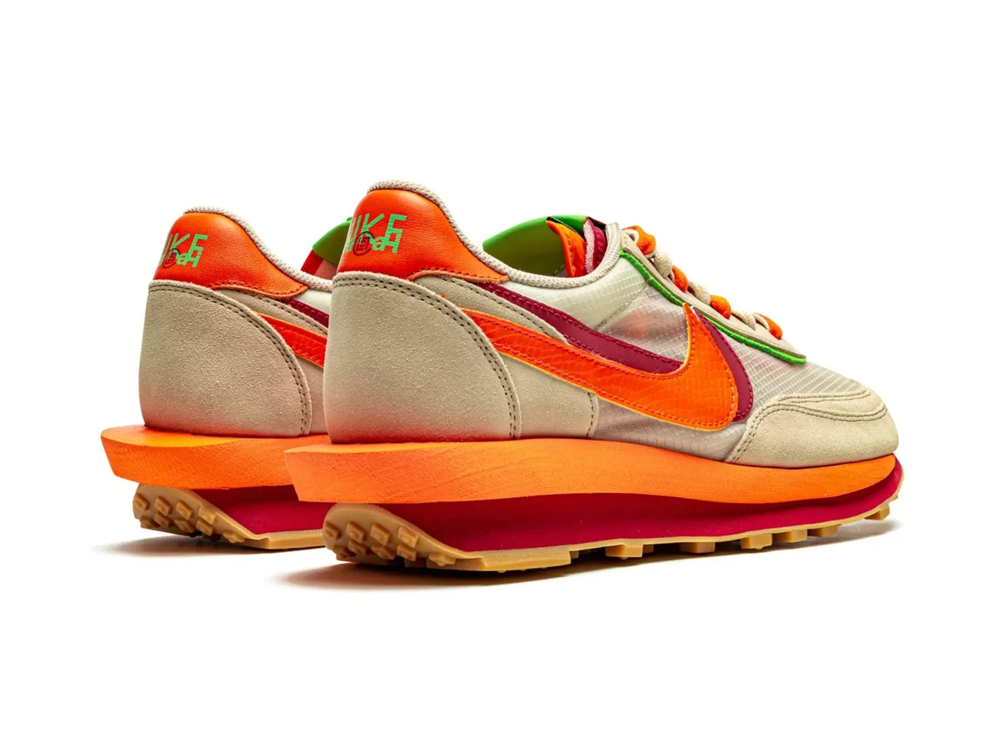 Nike LD Waffle Sacai X CLOT "Net Orange Blaze"