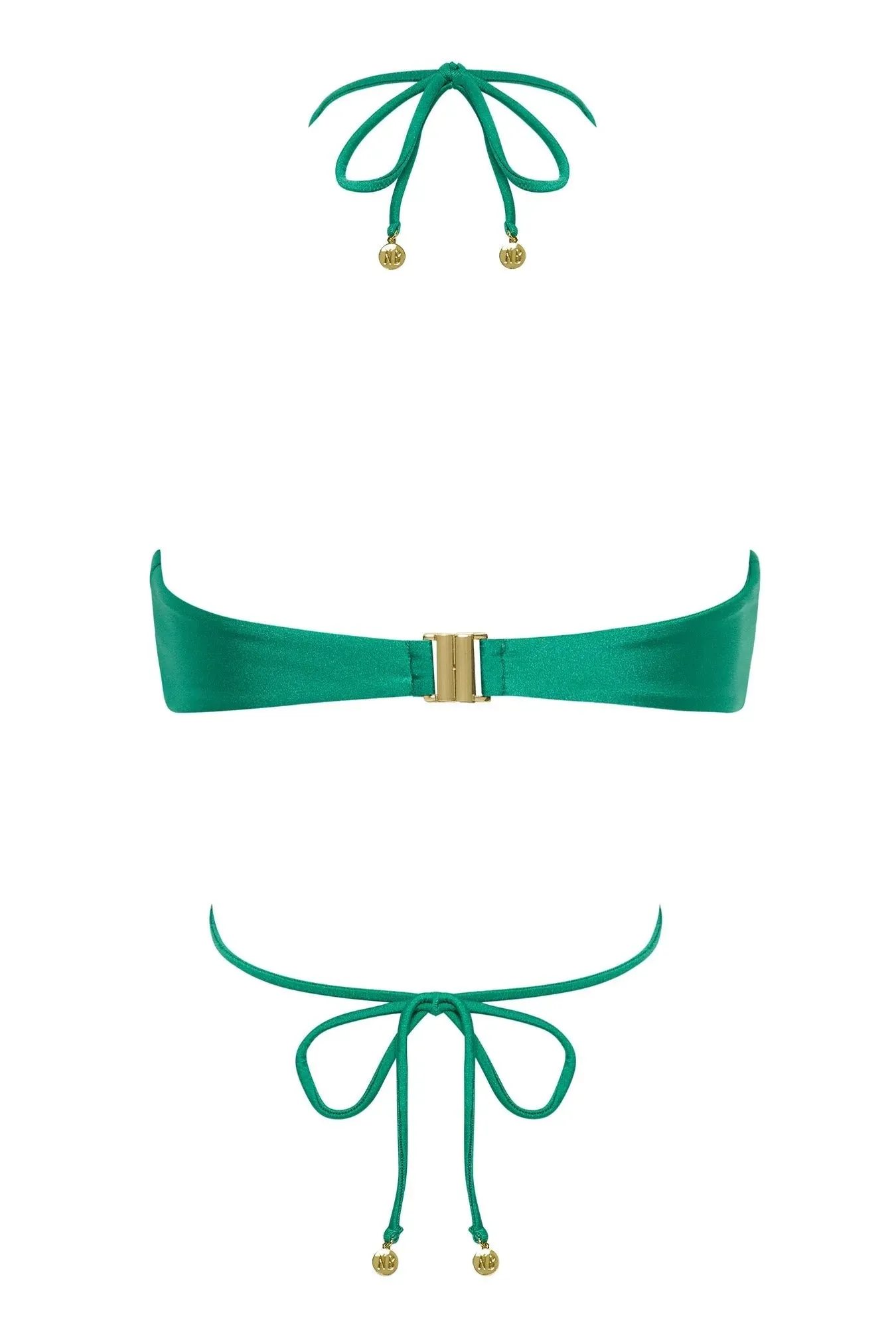 Nookie Pool Party Bandeau Bra - Emerald