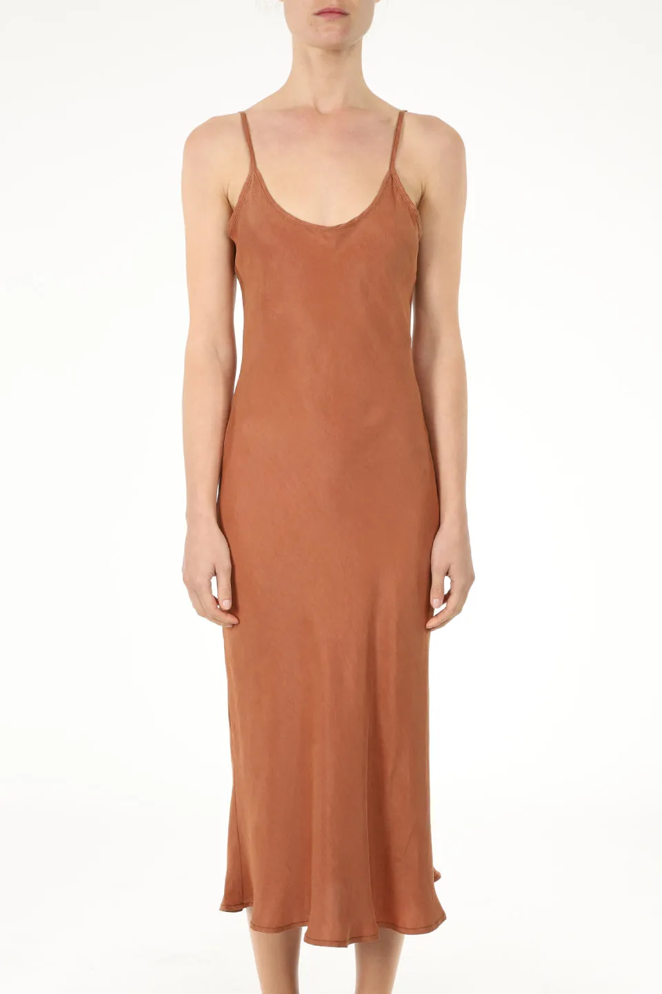 Nude Classic Cognac Slip Dress