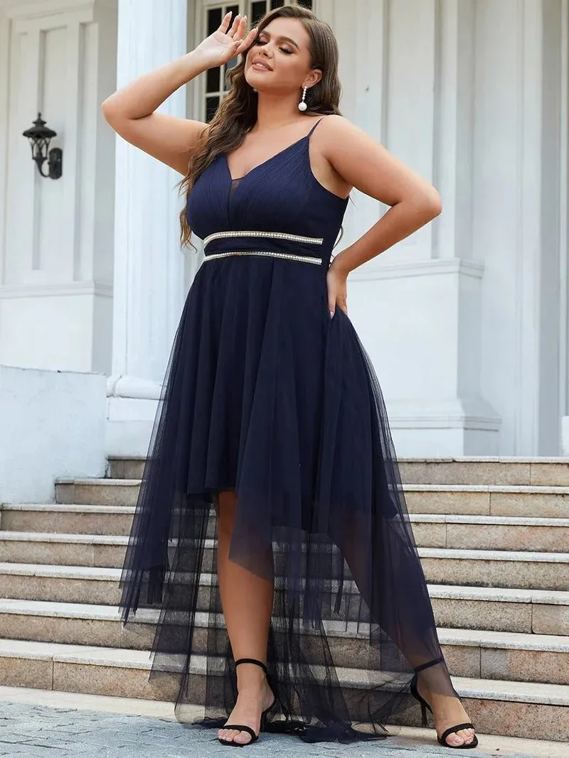 Plus Size High Low Prom Dresses With Spaghetti Straps