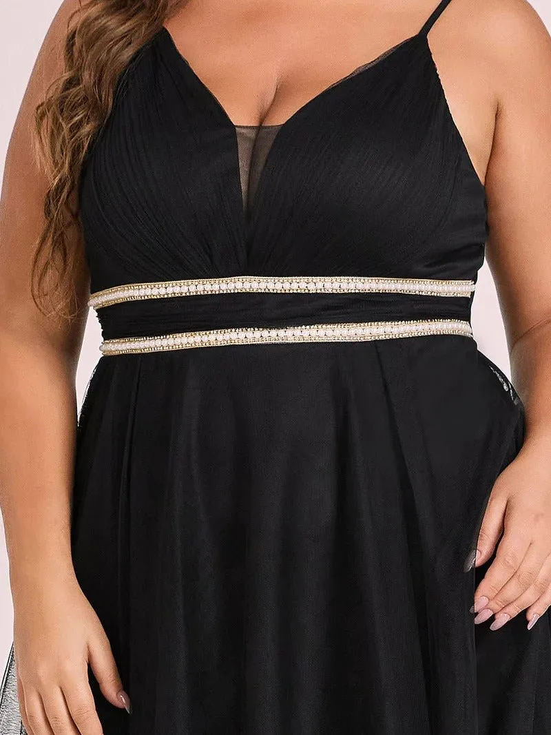 Plus Size High Low Prom Dresses With Spaghetti Straps